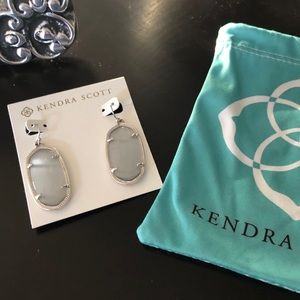 Kendra Scott Gray Toned Stone in Silver Toned